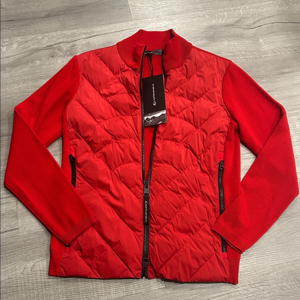 CAPRANEA | LADIES MIDLAYER BELLA TOLA color Red Chillies
